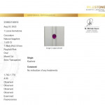 Certified Natural Purplish Pink Sapphire from Kashmir